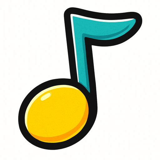 musical_note.
In-Game asset.  2d.  High contrast.  No shadows