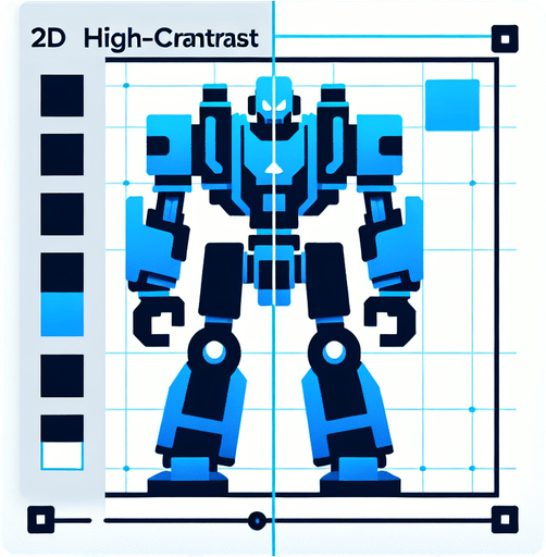 a blue transformer.
Single Game Texture.  In-Game asset.  2d.  Blank background.  High contrast.  No shadows