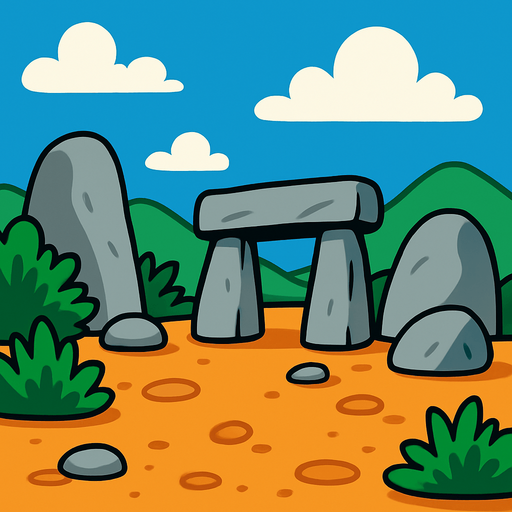 Taş devri arka plan.
In-Game asset.  2d.  High contrast.  No shadows