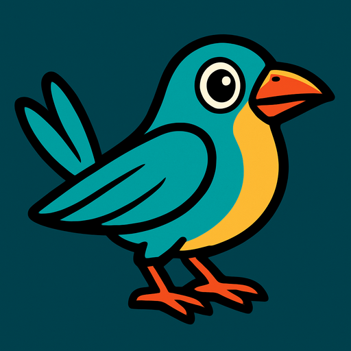 bird.
In-Game asset.  2d.  High contrast.  No shadows