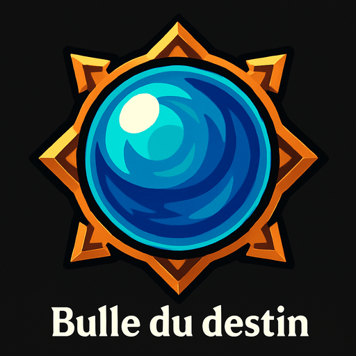 Bulle du destin.
In-Game asset.  2d.  High contrast.  No shadows