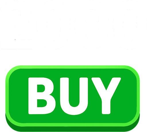 2000 sayısı ve Buy butonu.
In-Game asset.  2d.  High contrast.  No shadows