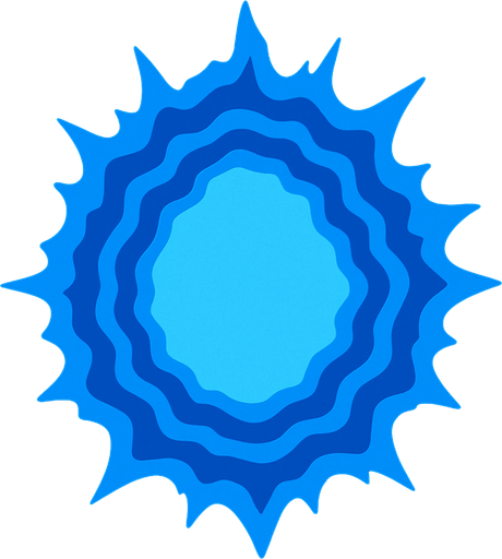 auraBlue top view.
In-Game asset.  2d.  High contrast.  No shadows