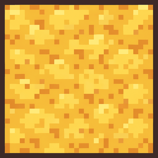 Make a 2D top down pixelated flat image of Sand.
In-Game asset.  2d.  High contrast.  No shadows