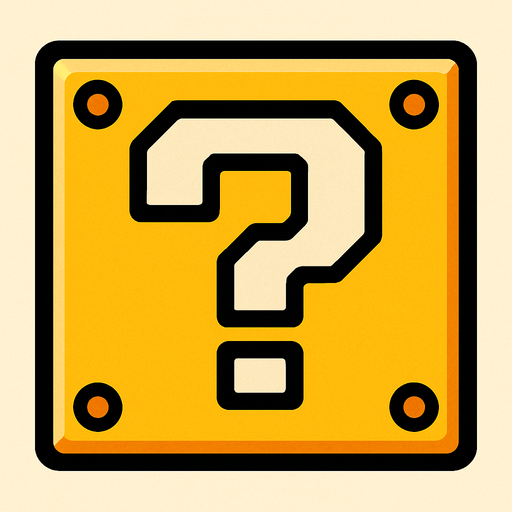 make a mario lucky bloks.
In-Game asset.  2d.  High contrast.  No shadows