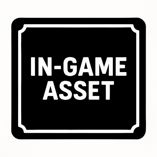black card.
In-Game asset.  2d.  High contrast.  No shadows