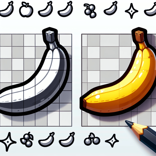 banana.
Single Game Texture.  In-Game asset.  2d.  Blank background.  High contrast.  No shadows