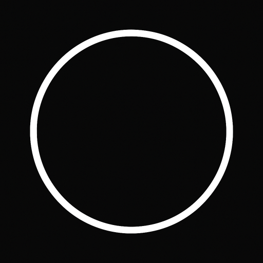 2d white empty thin circle png..
In-Game asset.  2d.  High contrast.  No shadows