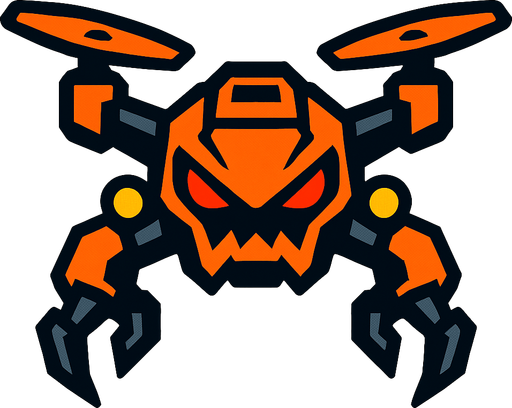 dron enemy.
In-Game asset.  2d.  High contrast.  No shadows