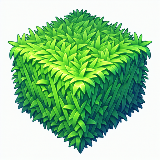 Grass.
Single Game Texture.  In-Game asset.  2d.  Blank background.  High contrast.  No shadows