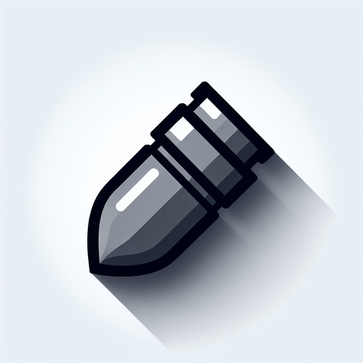 Power up bullet.
Single Game Texture.  In-Game asset.  2d.  Blank background.  High contrast.  No shadows