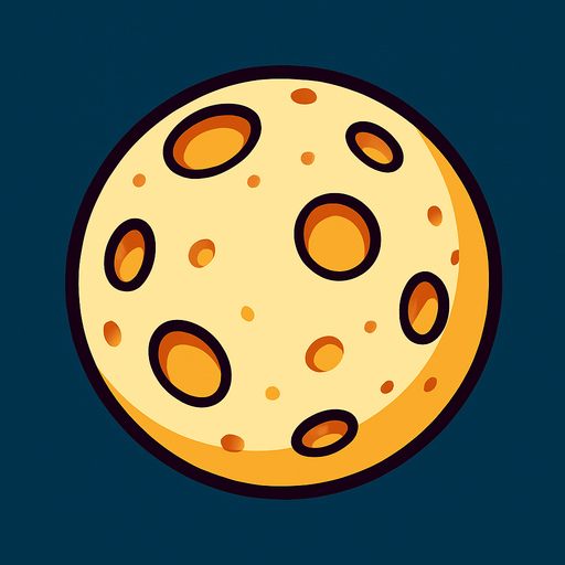 moon.
In-Game asset.  2d.  High contrast.  No shadows