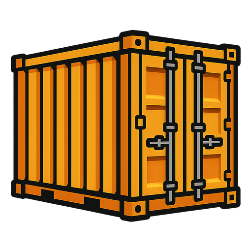 cargoContainer.
In-Game asset.  2d.  High contrast.  No shadows
