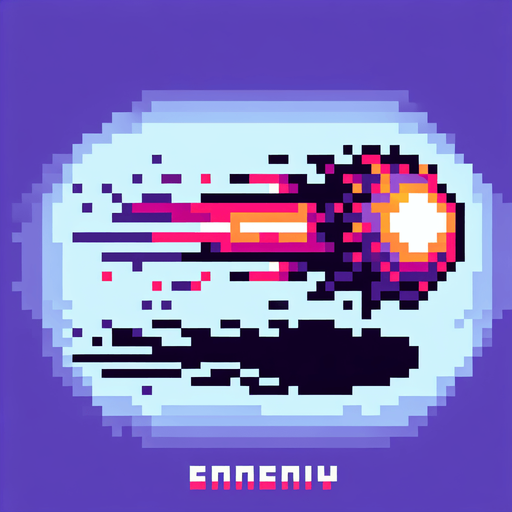 Enemy pixel.
Single Game Texture. In-Game asset. 2d. Blank background. High contrast. No shadows.