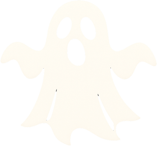 dont legs and hands this a white ghost.
In-Game asset.  2d.  High contrast.  No shadows