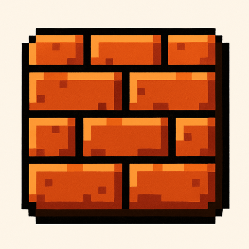 Mario style brick block.
High contrast