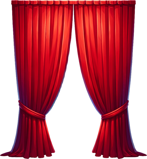 vertical red curtain.
Single Game Texture. In-Game asset. 2d. Blank background. High contrast. No shadows.