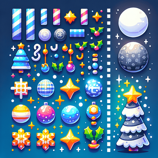 festive background Single Game Texture. In-Game asset. 2d. Blank background. High contrast. No shadows.