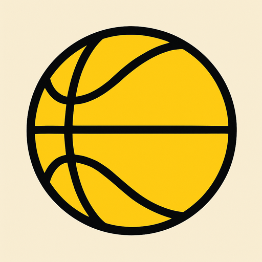 Bana 2d basketbol topu yap sarı renkli olsun.
In-Game asset.  2d.  High contrast.  No shadows