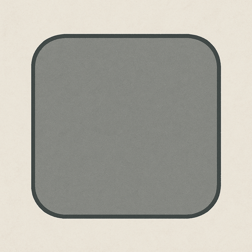 Cuadrado gris con lados circulares