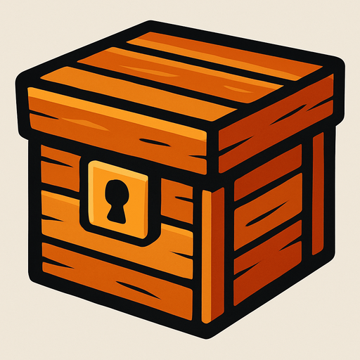 Box.
In-Game asset.  2d.  High contrast.  No shadows