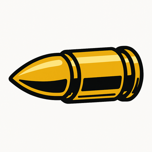 silah mermisi.
In-Game asset.  2d.  High contrast.  No shadows