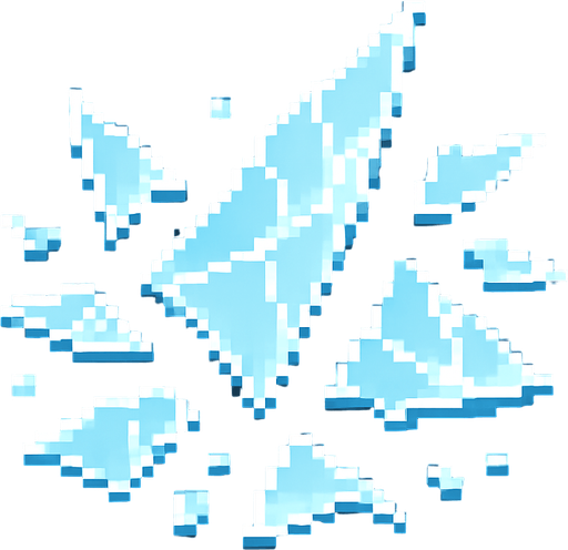 broken glass particles 2d pixel art.
In-Game asset.  2d.  High contrast.  No shadows