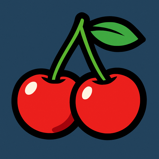 make the cherry.
In-Game asset.  2d.  High contrast.  No shadows