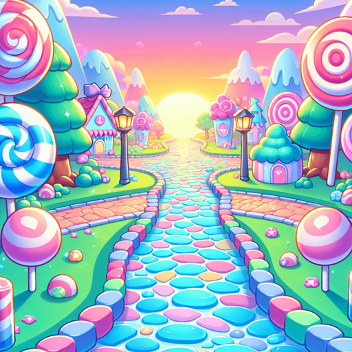 Candy land.
Single Game Texture. In-Game background.