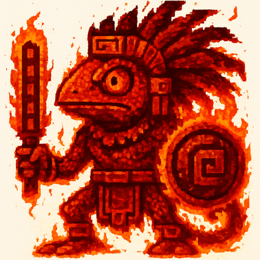 Agregale efectos de fuego y hazlo en un fondo de alto contraste. y ponlo mas rojo, fondo de un solo color blanco