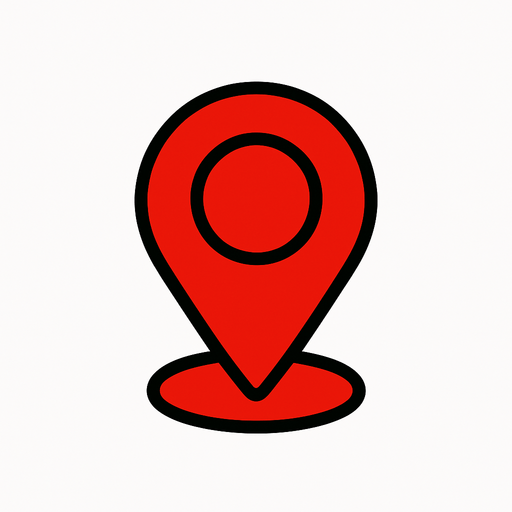 red point icon.
In-Game asset.  2d.  High contrast.  No shadows