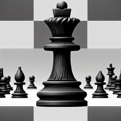 Black queen.
Single Game Texture.  In-Game asset.  2d.  Blank background.  High contrast.  No shadows
