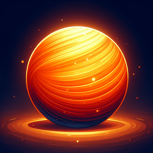 glowing orange sphere.
Single Game Texture.  In-Game asset.  2d.  Blank background.  High contrast.  No shadows