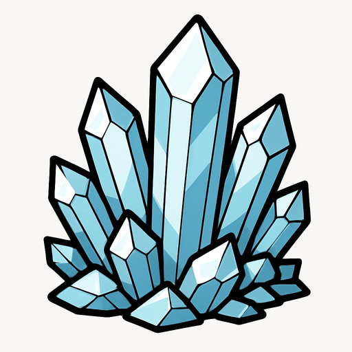 Quartz.
In-Game asset.  2d.  High contrast.  No shadows