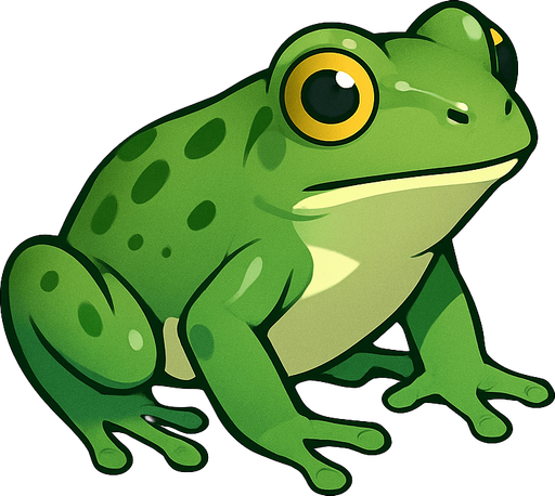 Small frog on white background.
In-Game asset.  No shadows