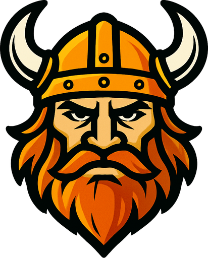 Viking kafası.
In-Game asset.  2d.  High contrast.  No shadows