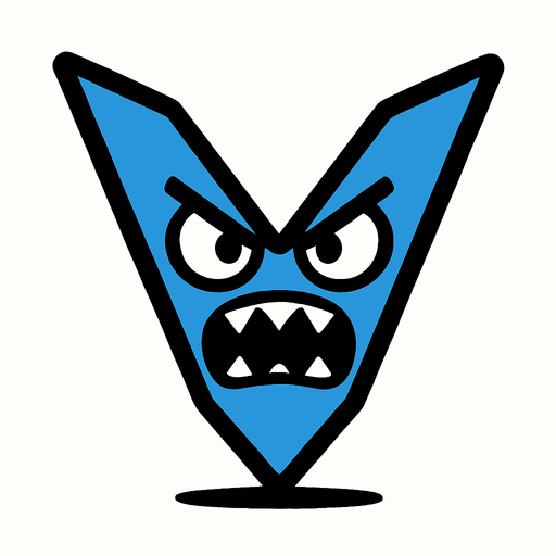 V shape Blue 2d enemy for asset...
In-Game asset.  2d.  High contrast.  No shadows