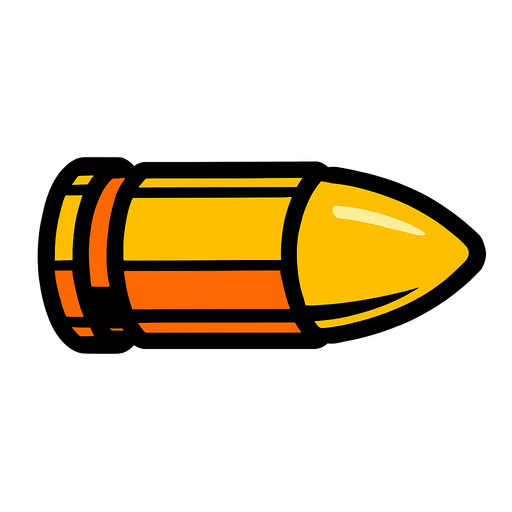 mermi.
In-Game asset.  2d.  High contrast.  No shadows