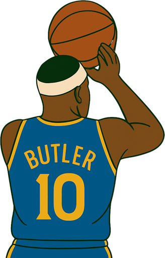 Change picture so his hands are down preparing to shoot