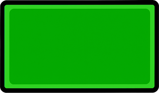 green rectangle.
In-Game asset.  2d.  High contrast.  No shadows