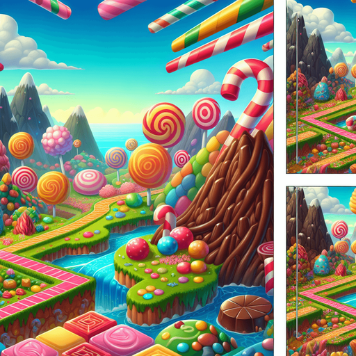Candy land.
Single Game Texture. In-Game background.