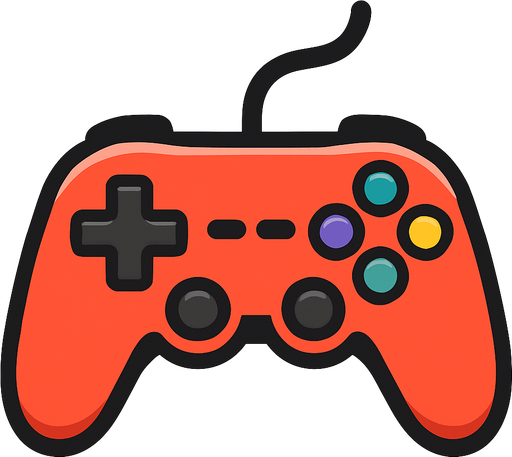 gamepad photo.
In-Game asset.  2d.  High contrast.  No shadows