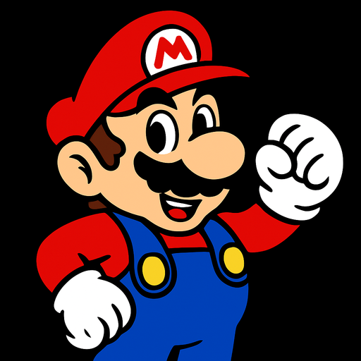 hey mario.
In-Game asset.  2d.  High contrast.  No shadows
