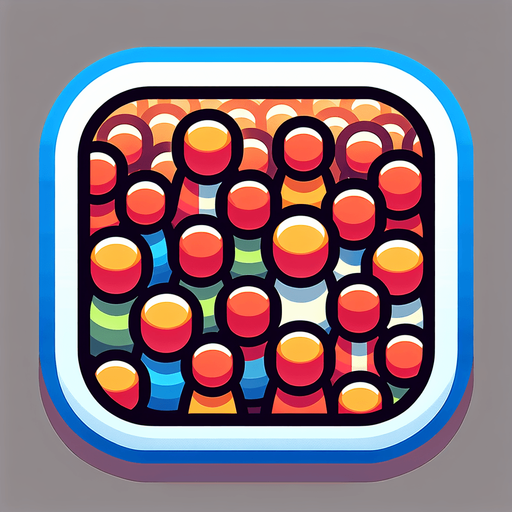 crowds button,2d,blank background,cartoon,square.
Single Game Texture.  In-Game asset.  2d.  Blank background.  High contrast.  No shadows