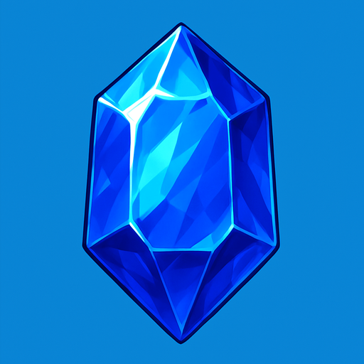 blue gem realistic.
In-Game asset.  2d.  High contrast.  No shadows
