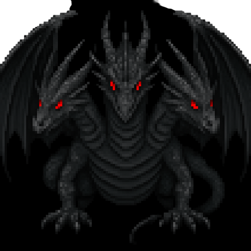 Make this dragon with 3 heads and a gray color scale