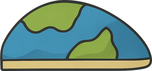 dünyanın bir bölümünün yüzeyi. No background. Transparent background. Blank background. No shadows. 2d. In-Game asset. flat