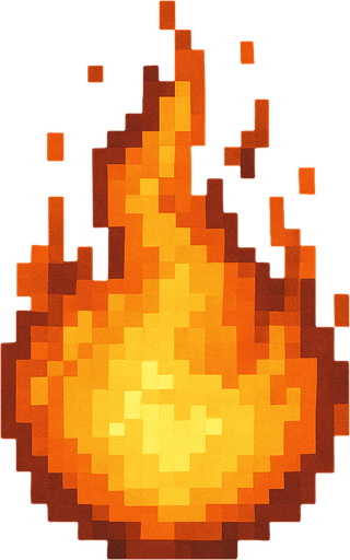 Fire ball pixel