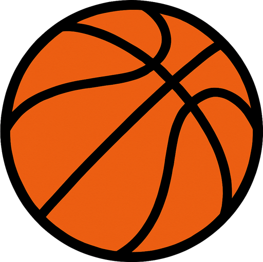 basketball ball.
In-Game asset.  2d.  High contrast.  No shadows