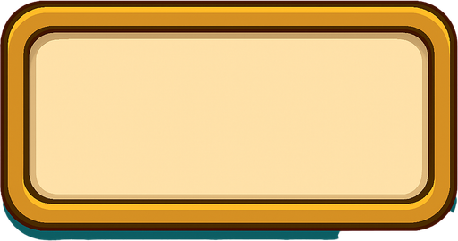 Crea un rectángulo horizontal que servirá como fondo para la visualización de los recursos (Oro, Madera, Cristales) en la interfaz de usuario. Debe estar en un estilo 2D renderizado, limpio y cartoonish, con contornos claros y colores que complementen la paleta del juego sin distraer. La perspectiva es cenital, por lo que se verá como una forma plana con sombreado sutil para darle una ligera sensación de profundidad o relieve..
In-Game asset.  2d.  High contrast.  No shadows